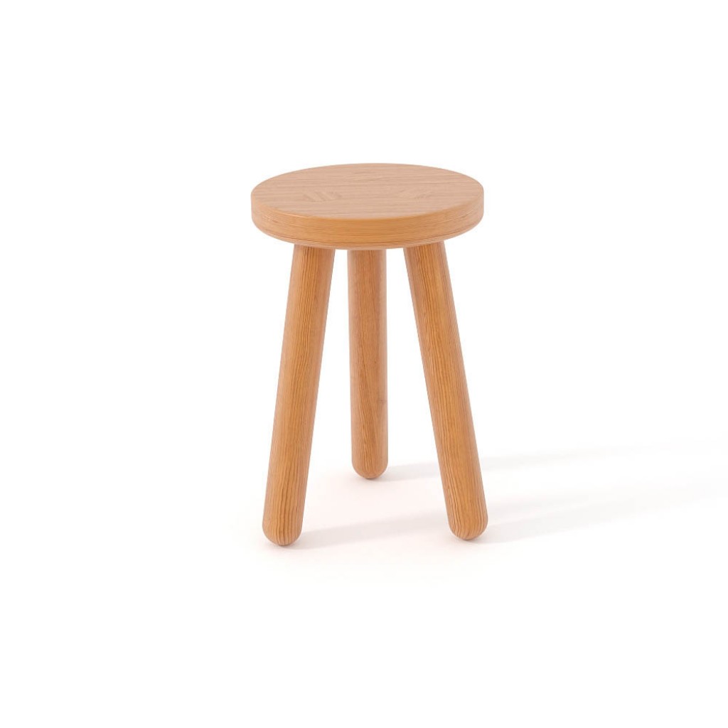 Chocofur Wooden Stool preview image 1
